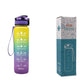 1L Tritan Water Bottle With Time Marker Bounce Cover