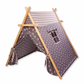 Gray Stars Play Tent and Play Mat