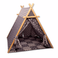 Gray Stars Play Tent and Play Mat